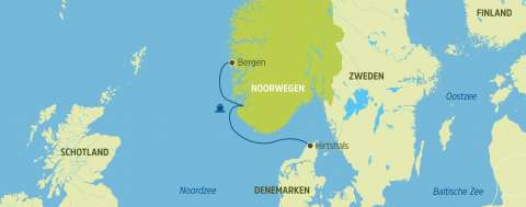 Fjord Line, ferry Hirtshals-Bergen