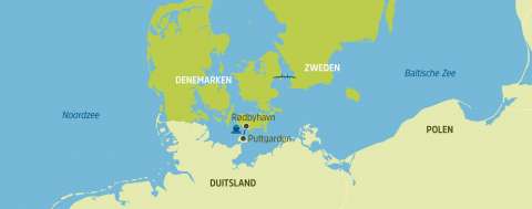 Scandlines, overtocht Puttgarden-Rødby + Öresundbrücke