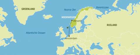 KLM, vlucht Amsterdam-Ålesund