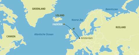 KLM, vlucht Amsterdam-Faeröer