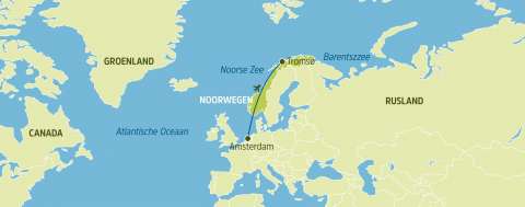 Transavia, vlucht Amsterdam-Tromsø