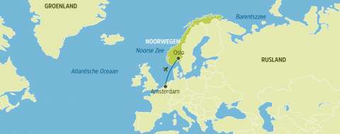 KLM, vlucht Amsterdam-Oslo